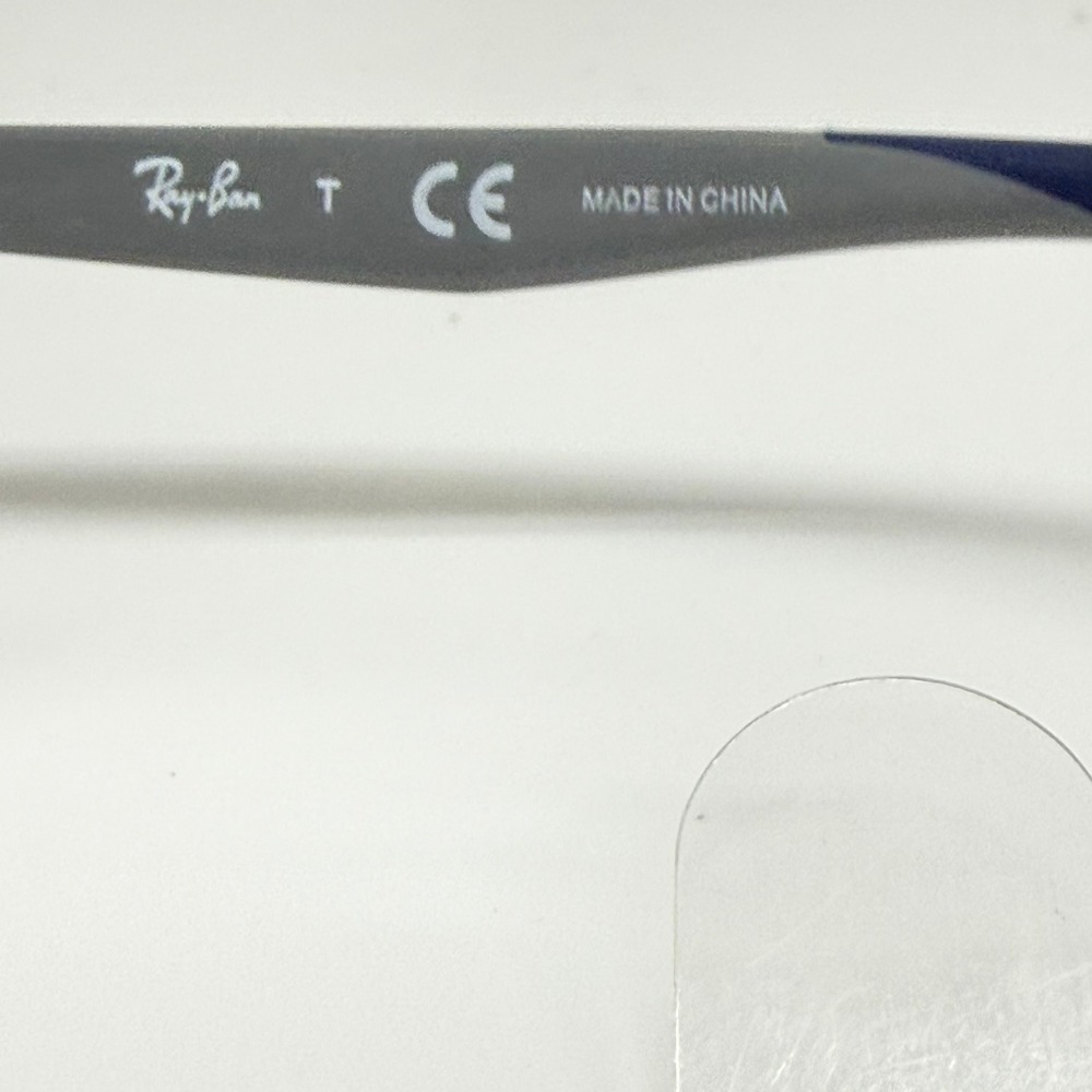 Ray-Ban RB 1598 3830 Transparent Grey Eyeglass Frames 49-16-130 Round Oval - Picture 6 of 7